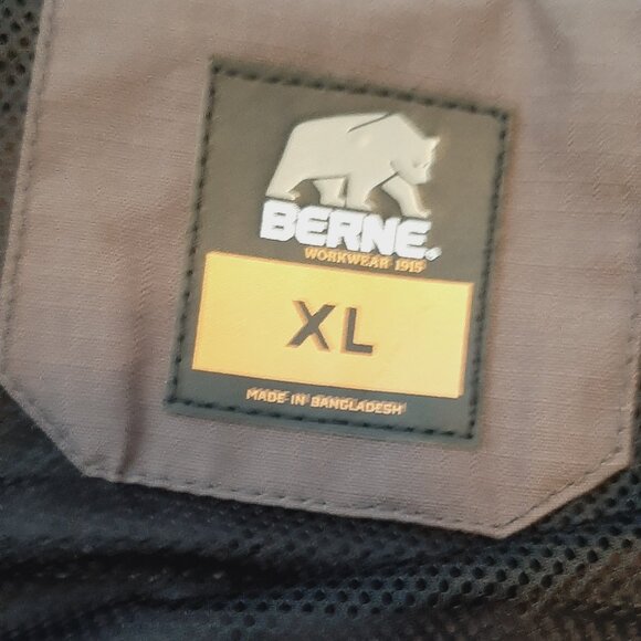 Berne Workwear Warm Brown Soft Shell Jacket Size XL - Picture 11 of 11